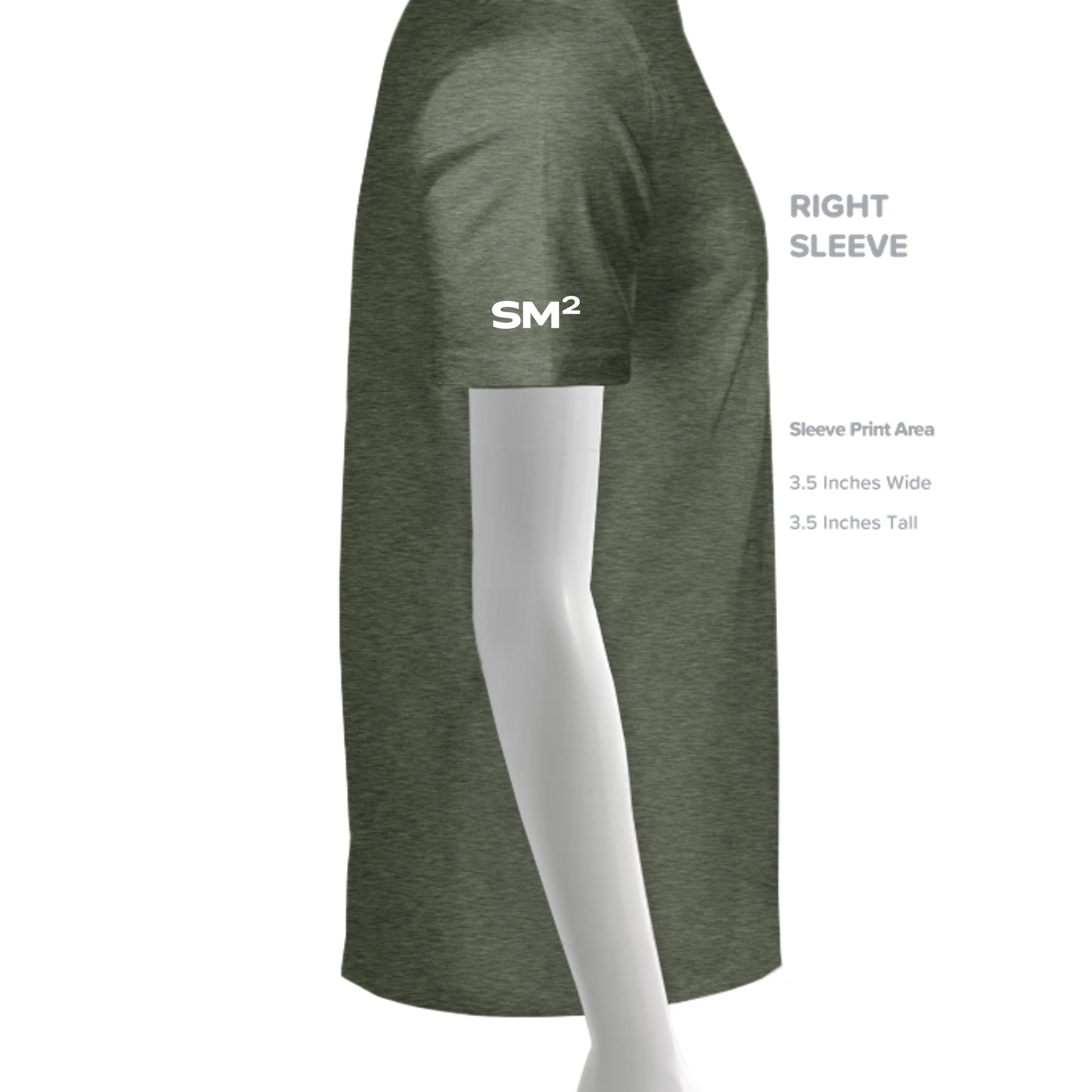 HEATHER MILITARY GREEN - G500 - SLEEVE_RIGHT